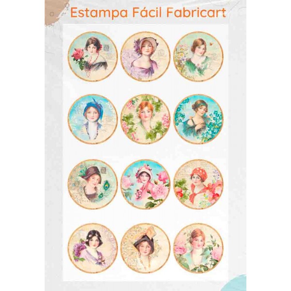 ESTAMPA FÁCIL - MULHERES VINTAGE
