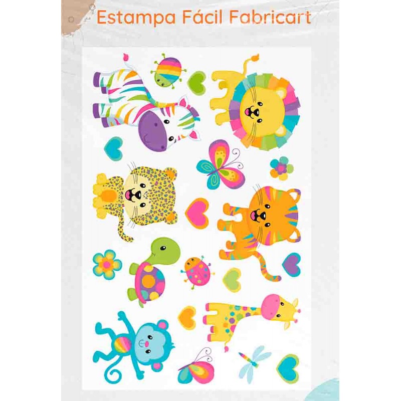 ESTAMPA FÁCIL - BICHINHOS COLORIDOS
