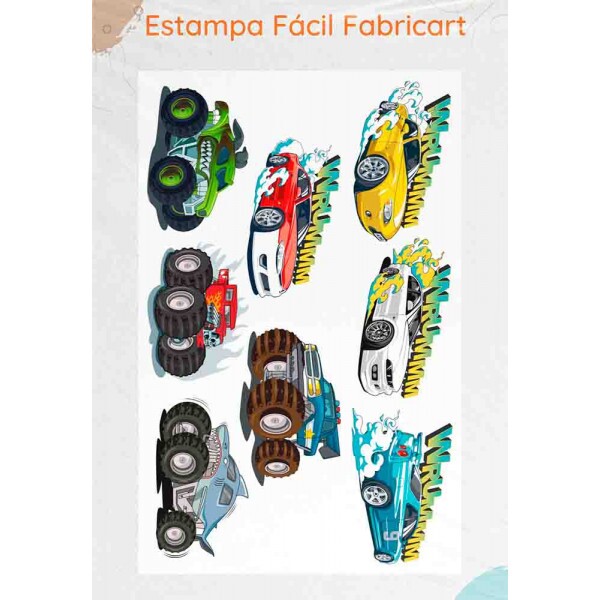 ESTAMPA FÁCIL - CARROS RADICAIS