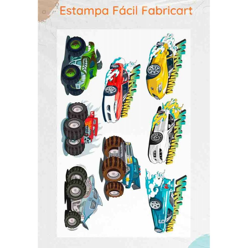 ESTAMPA FÁCIL - CARROS RADICAIS