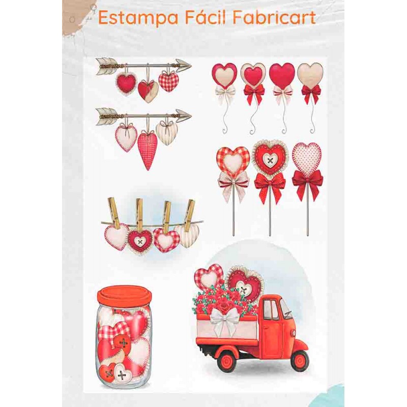 ESTAMPA FÁCIL - CORAÇÕES