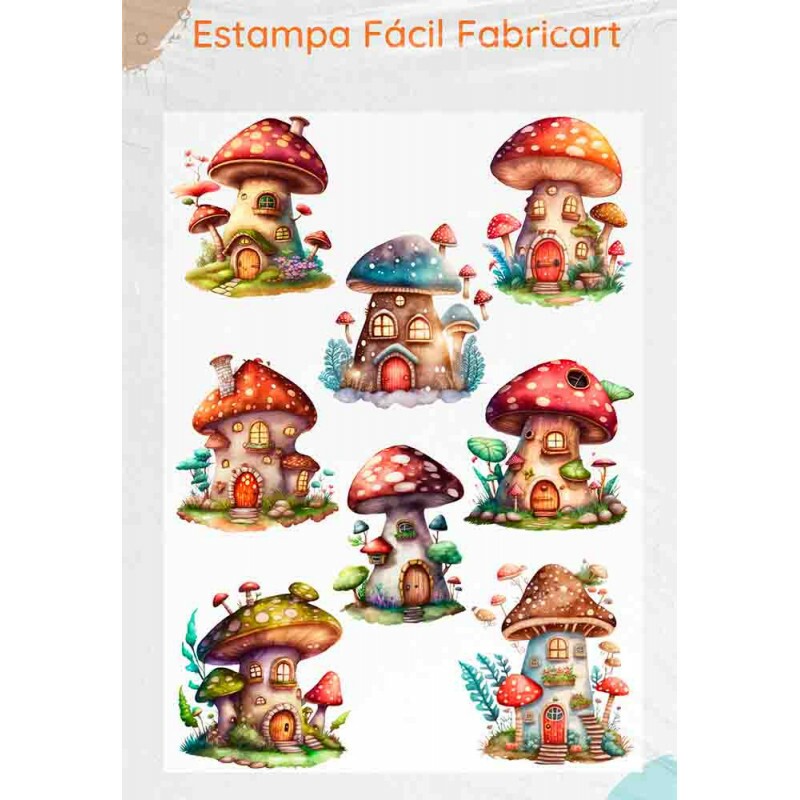 ESTAMPA FÁCIL - COGUMELOS