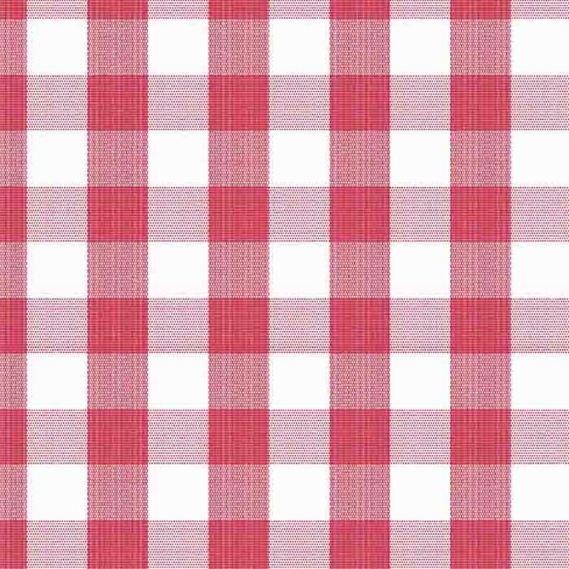 TRICOLINE FIO TINTO XADREZ MEDIO - VERMELHO