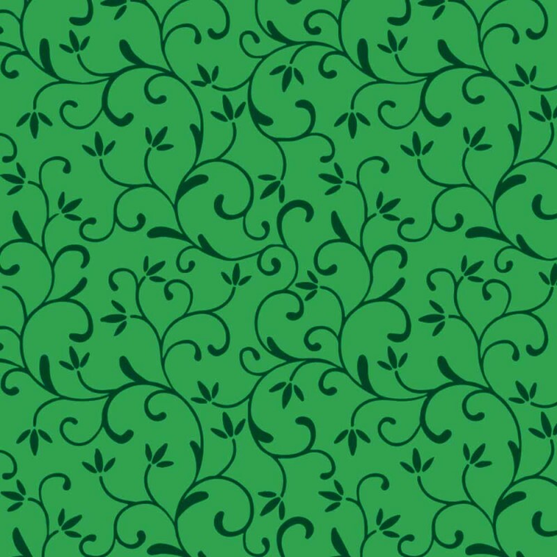 TRICOL. ARABESQUE VERDE FLORESTA - 100% ALGODÃO - 78338/49