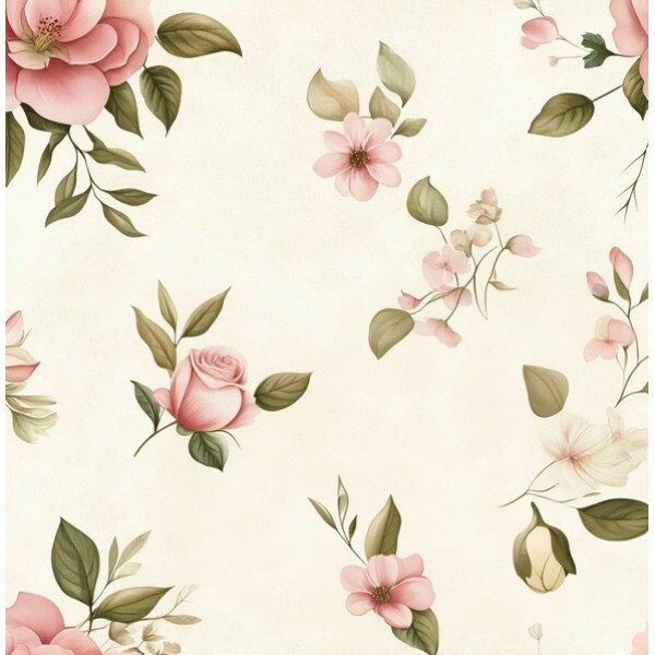 NV25 - TRICOL. MB MINI ROSINHAS - 100%ALGODÃO 01233/001D