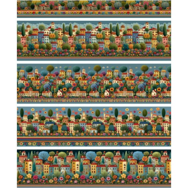 JA26 - TRICOL. BARRADO VILA COLORIDA - 100% ALGODÃO - 04235/001D