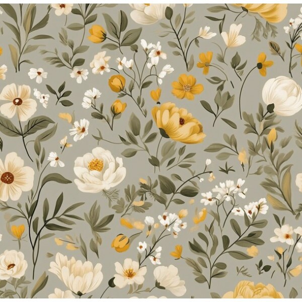 NV25 - TRICOL. FLOWERS NG - 100%ALGODÃO 99916/001D