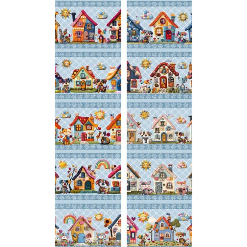 NV25 - TRICOL. BARRADO PATCH PETS - 100%ALGODÃO 00920/001D