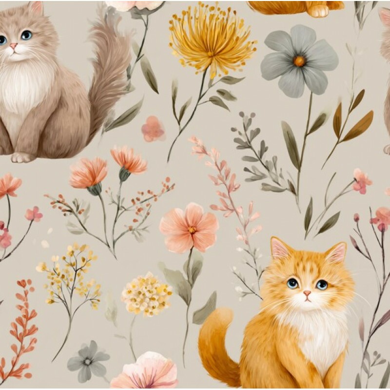 DZ25 - TRICOL. ENCANTOS GATINHOS - 100% ALGODÃO DIGITAL - 05064/001D DZ25 - TRICOL. ENCANTOS GATINHOS - 100% ALGODÃO DIGITAL - 05064/001D