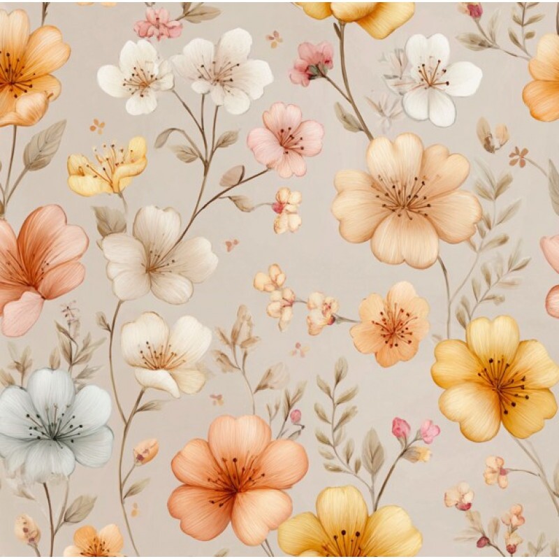 DZ25 - TRICOL. ENCANTOS FLORZINHAS - 100% ALGODÃO DIGITAL - 05067/001D DZ25 - TRICOL. ENCANTOS FLORZINHAS - 100% ALGODÃO DIGITAL - 05067/001D