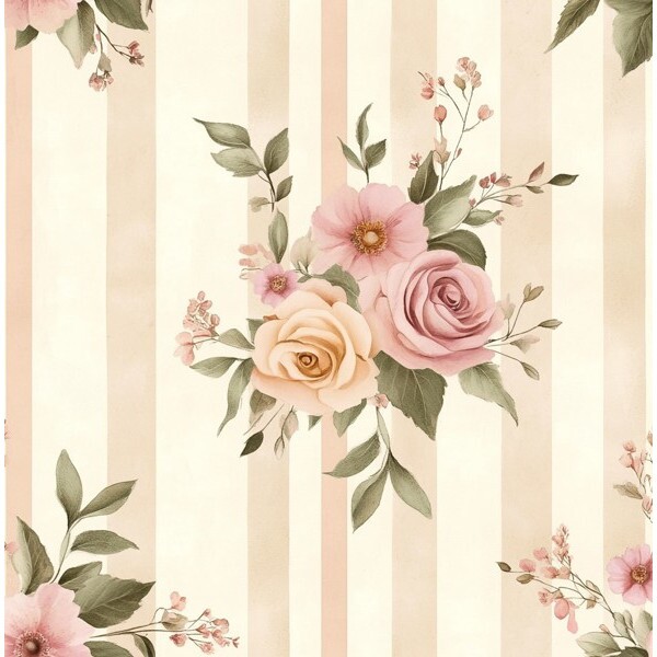 NV25 - TRICOL. MB ROSAS NO LISTRADO - 100%ALGODÃO 01235/001D