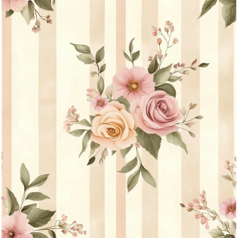 NV25 - TRICOL. MB ROSAS NO LISTRADO - 100%ALGODÃO 01235/001D