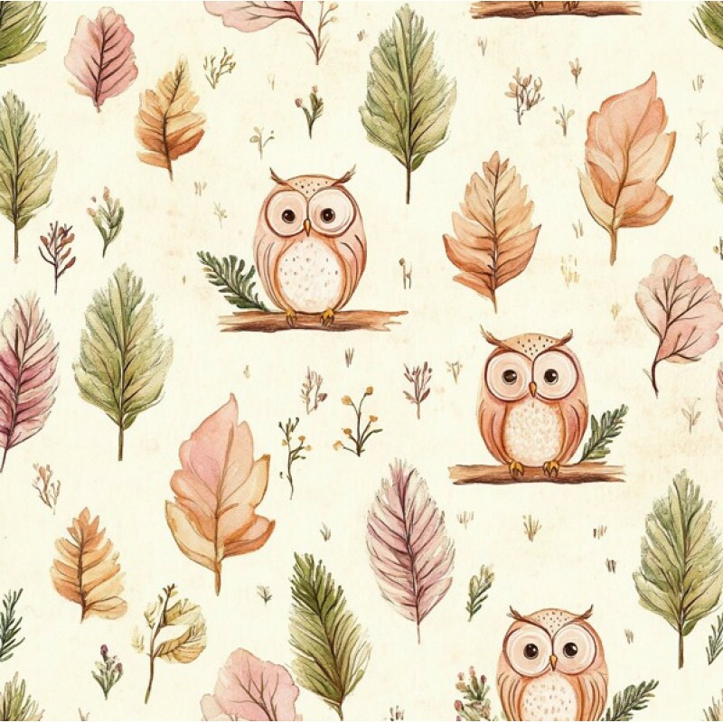 NV25 - TRICOL. EF CORUJAS - 100%ALGODÃO 99083/001D