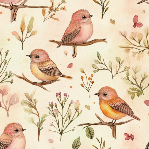 NV25 - TRICOL. EF PASSARINHOS - 100%ALGODÃO 99081/001D