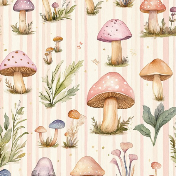 NV25 - TRICOL. EF COGUMELOS - 100%ALGODÃO 99078/001D