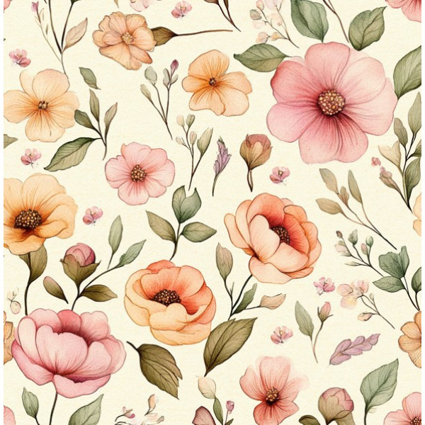 NV25 - TRICOL. EF FLORAL - 100%ALGODÃO 99079/001D