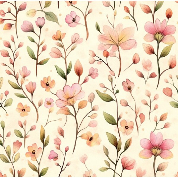 NV25 - TRICOL. EF FLORZINHAS - 100%ALGODÃO 99080/001D