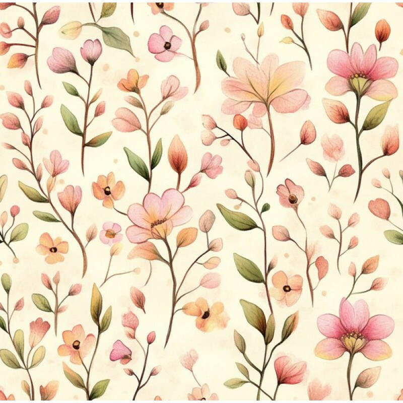 NV25 - TRICOL. EF FLORZINHAS - 100%ALGODÃO 99080/001D