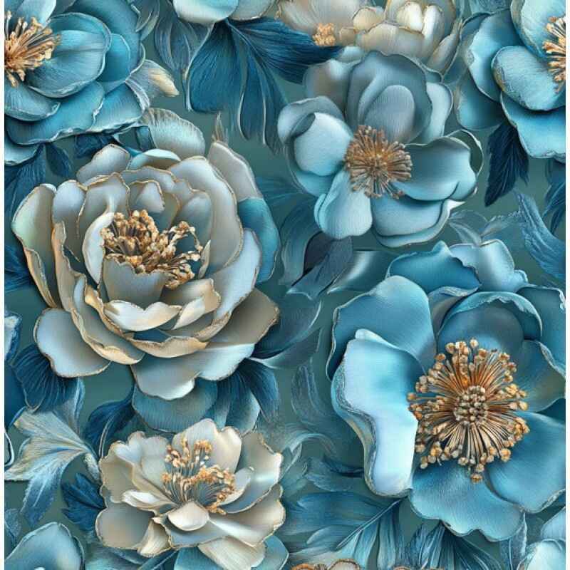 NV25 - TRICOL. EXUBER AZUL - 100%ALGODÃO 00746/001D