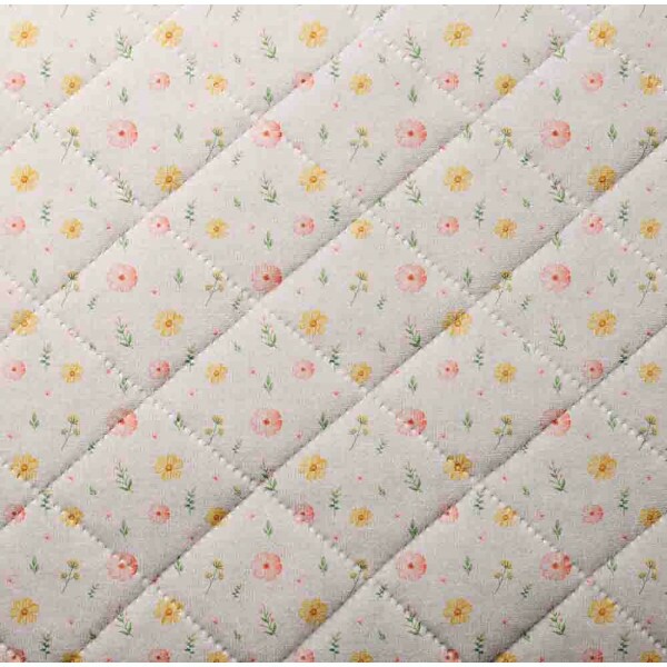 MATELASSÊ ROLINHO 0,50 X 1,40 - FLORES DELICADAS - 50% ALG 50% SINT