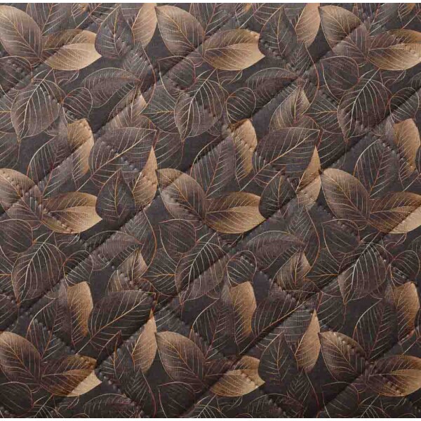 MATELASSÊ ROLINHO 0,50 X 1,40 - FOLHAS PRETAS - 50% ALG 50% SINT