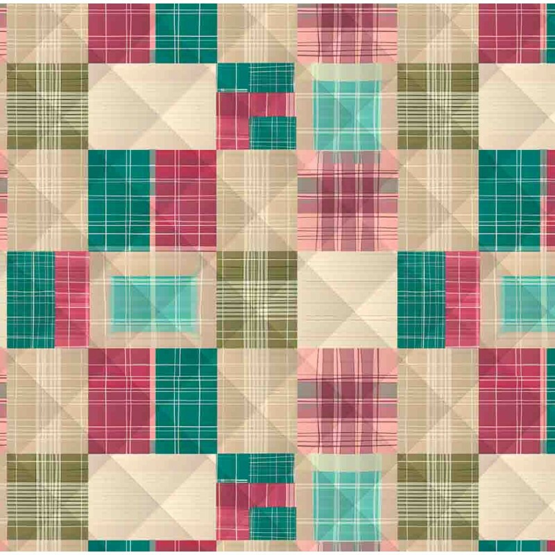 MATELASSÊ ROLINHO 0,50 X 1,40 - PATCHWORK - 50% ALG 50% SINT