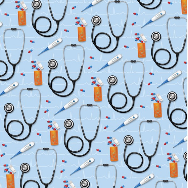 NV25 - TRICOL. SAÚDE AZUL - 100% ALGODÃO - A0020/001D