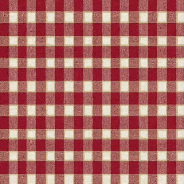 SARJA HIDRORREPELENTE - XADREZ NATAL VERMELHO - 100% ALGODÃO A8037/001
