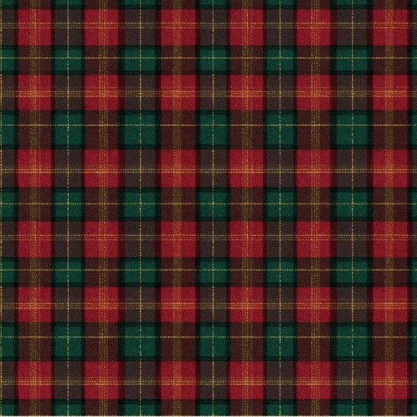 SARJA HIDRORREPELENTE - XADREZ NATAL TARTAN - 100% ALGODÃO A8038/001