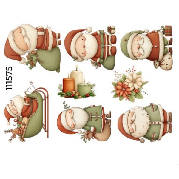 ESTAMPA FÁCIL - CUTE PAPAI NOEL