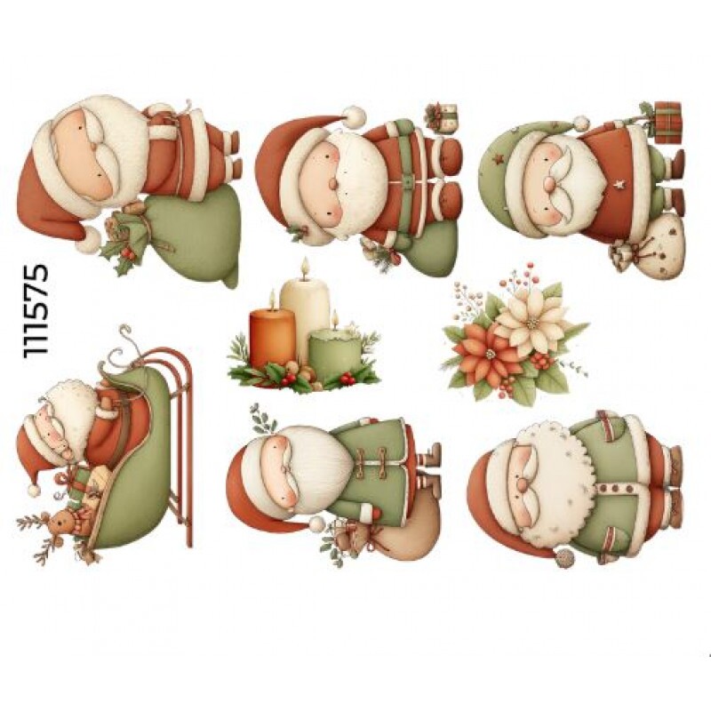 ESTAMPA FÁCIL - CUTE PAPAI NOEL