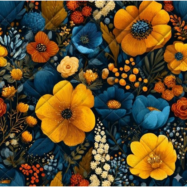 MATELASSÊ FLOR AMARELA - 50% ALG 50% SINT