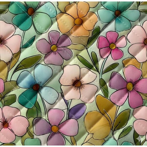 MATELASSÊ VIVANCE FLORES - 50% ALG 50% SINT