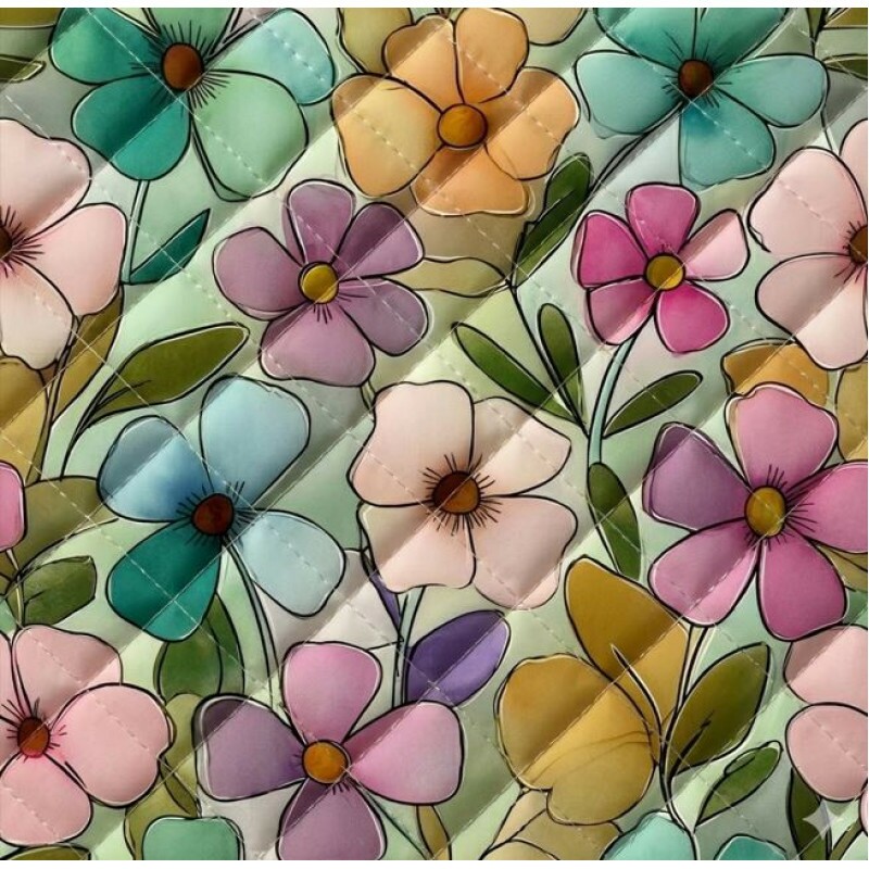MATELASSÊ VIVANCE FLORES - 50% ALG 50% SINT