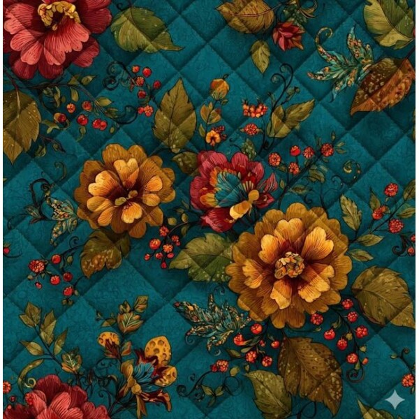 MATELASSÊ FLORAL PINHO - 50% ALG 50% SINT