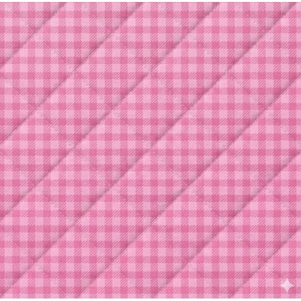 MATELASSÊ ROLINHO 0,50 X 1,40 - XADREZ ROSA - 50% ALG 50% SINT