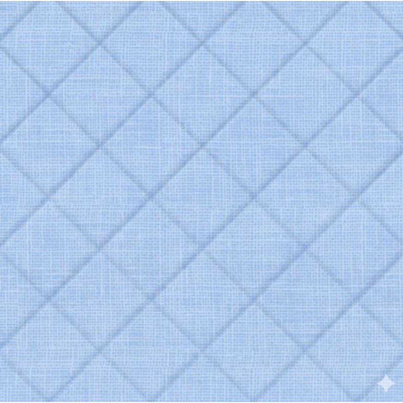 MATELASSÊ LINHO AZUL CLARO - 50% ALG 50% SINT