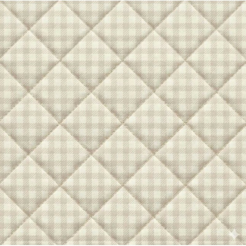 MATELASSÊ XADREZ CREME 50%ALG 50% SINT.