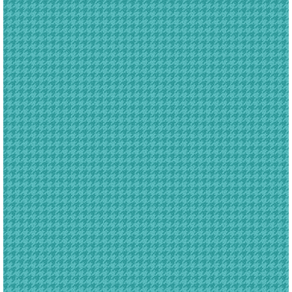 TRICOL. PIED DE POULE  AQUA - 100% ALGODÃO 01797/0019
