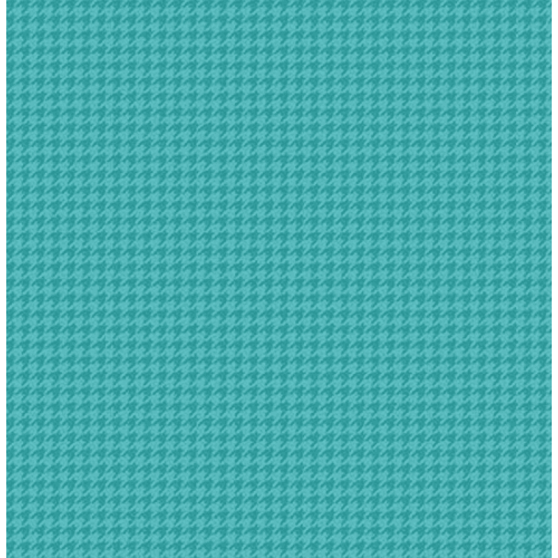 TRICOL. PIED DE POULE  AQUA - 100% ALGODÃO 01797/0019