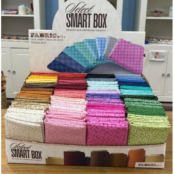 CAIXA SMART BOX TAM M COM 144 CORTES 50CM X 75CM - ESTAMP ARABESQUE - 100% ALGODÃO em  em 17/04/2026 às 15:57:17