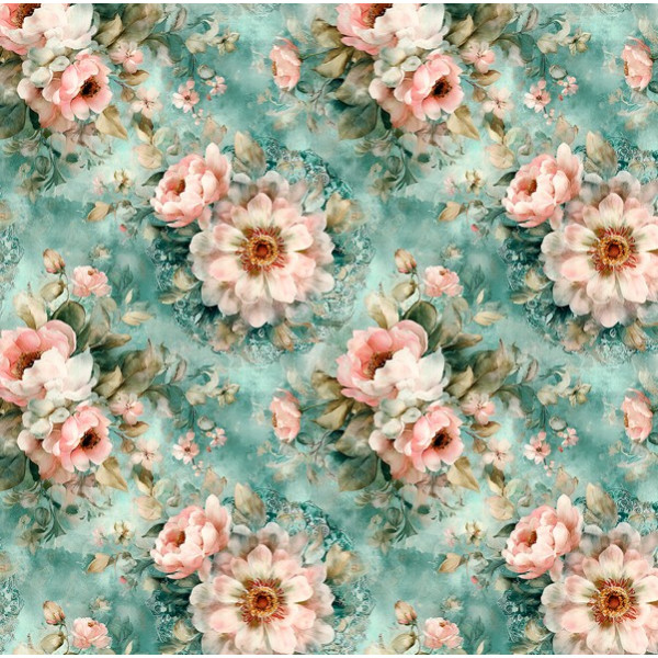 AB26 - TRICOL. AR FLOR MANDALA - 100% ALGODÃO - 05696/001D