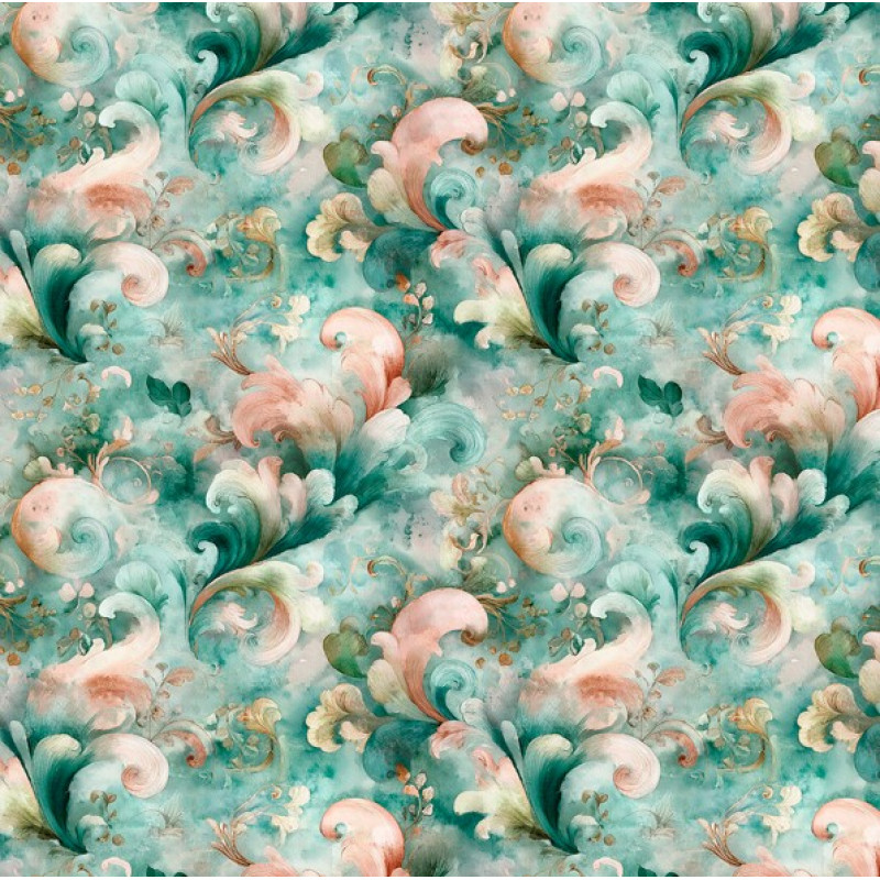 AB26 - TRICOL. AR ARABESCOS - 100% ALGODÃO - 05694/001D