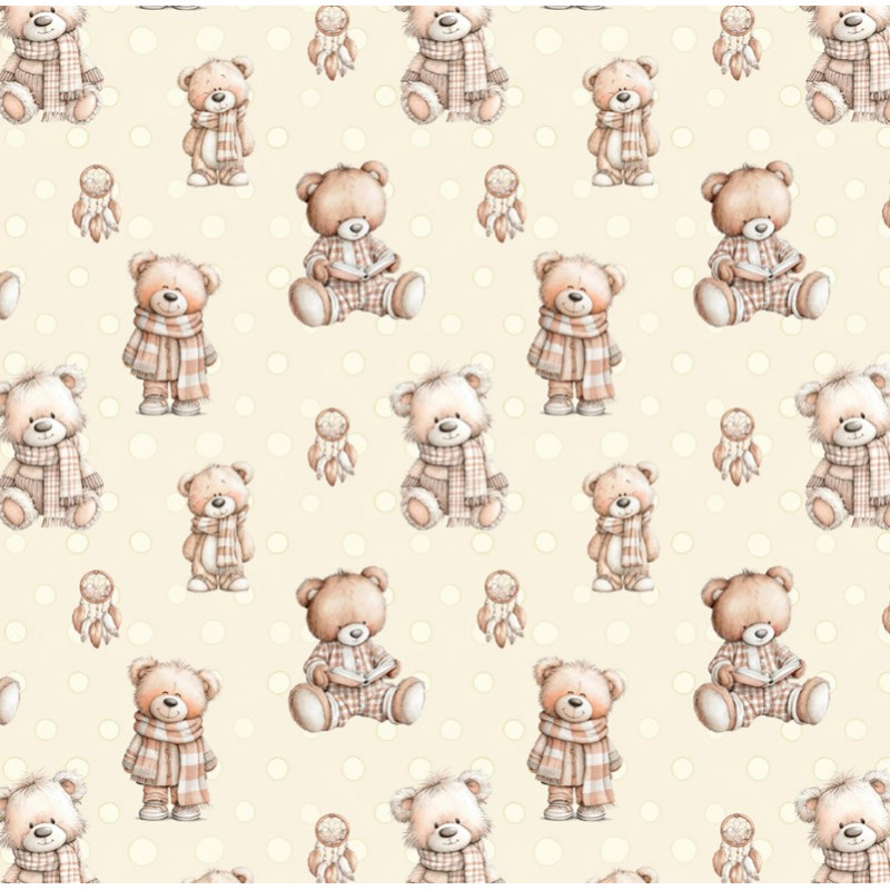 AB26 - TRICOL. URSINHOS BOHO - 100% ALGODÃO - A0556/001D AB26 - TRICOL. URSINHOS BOHO - 100% ALGODÃO - A0556/001D