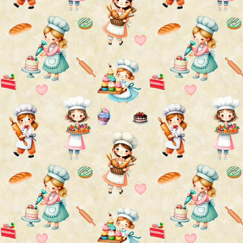 AB26 - TRICOL. CHEF CREME - 100% ALGODÃO - A0456/001D