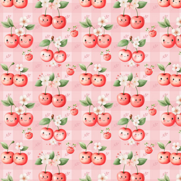 AB26 - TRICOL. FK CEREJAS - 100% ALGODÃO - A1563/001D