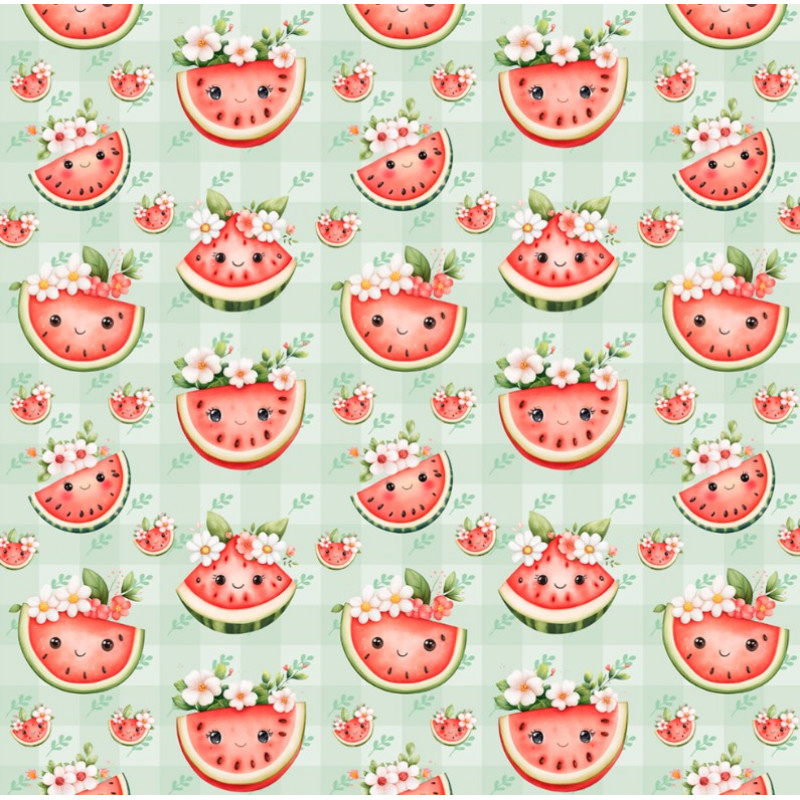 AB26 - TRICOL. FK MELANCIAS - 100% ALGODÃO - A1560/001D AB26 - TRICOL. FK MELANCIAS - 100% ALGODÃO - A1560/001D