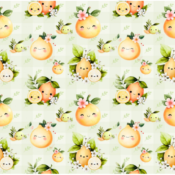 AB26 - TRICOL. FK LIMÕES - 100% ALGODÃO - A1565/001D