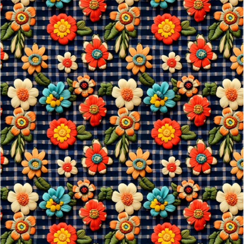 AB26 - TRICOL. SJ FLORES - 100% ALGODÃO - A0116/001D AB26 - TRICOL. SJ FLORES - 100% ALGODÃO - A0116/001D