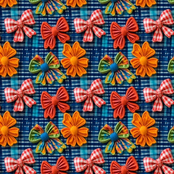 AB26 - TRICOL. SL LAÇOS E FUXICOS - 100% ALGODÃO - A0117/001D